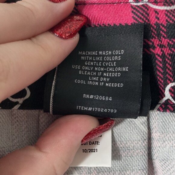 Hot Topic Monster High Plus Size Draculaura Pink Plaid skirt size 1X - Picture 5 of 6